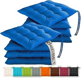 Gräfenstayn® 8er-Set Sitzkissen 40x40x3cm mit