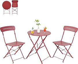 Grand patio Bistrotisch mit 2 Stühlen,