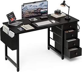 Grandder 120 cm Kleiner Computertisch mit 4