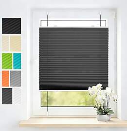 Grandekor Plissee Klemmfix ohne Bohren 80x130