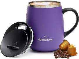 Grandties Isolierter Kaffeebecher mit Griff –