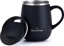 GRANDTIES Isolierter Kaffeebecher mit Henkel