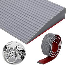 Grau Türschwellenrampen, PVC Rollstuhlrampe,
