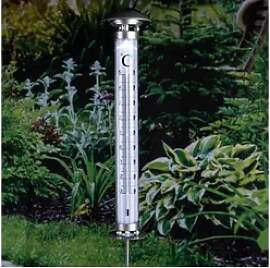 Gravidus Gartenthermometer LED Solar Thermometer