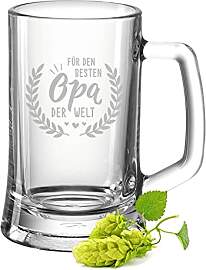 GRAVURZEILE Bierkrug mit Gravur - Für den besten