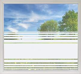 GRAZDesign Sichtschutzfolie Fenster Streifen,