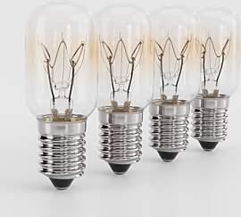 greate 4x Kühlschranklampe 15W E14 warmweiß -