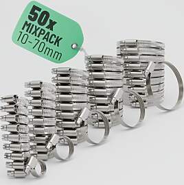 greate 50er Schlauchschellen Set - Einstellbare