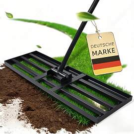 GREELUE Rasenrakel Nivellierrechen Rasen Rakel,