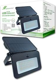 greenandco LED Solar-Flutlichtstrahler mit