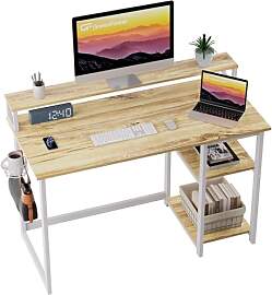 GreenForest 100 x 50 cm Schreibtisch Holz mit