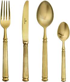 Greengate Besteck Gold 4-tlg Personen-Set