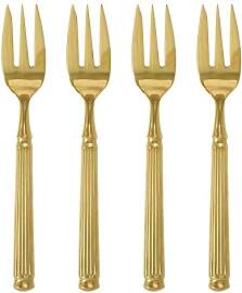 Greengate Kuchengabel 4er-Set Gold Edelstahl