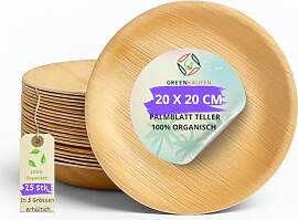 Greenkaufen 20 cm 25 Stück Premium Bio groß