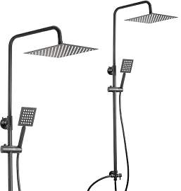 GREENSAPPIRE Duschsystem mit Regendusche 20x20cm