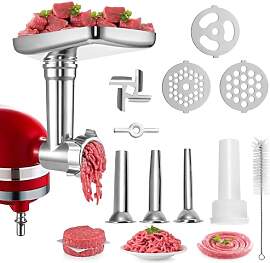 GREENSAPPIRE Fleischwolf Aufsatz für KitchenAid