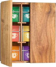 GREENSAPPIRE Teebeutel-Organizer-Box aus Holz mit