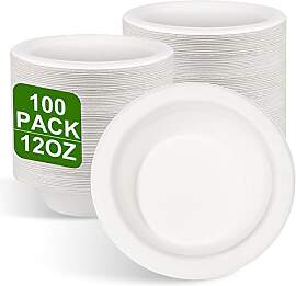 greensight 100 Stück Pappschalen Einweg