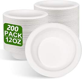 greensight 200 Stück Pappschalen Einweg