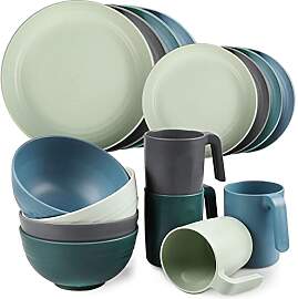 Greentainer Geschirrsets aus Kunststoff (16pcs) |