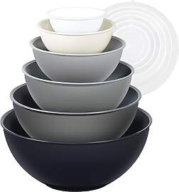 Greentainer Salatschüssel Set mit Deckel,