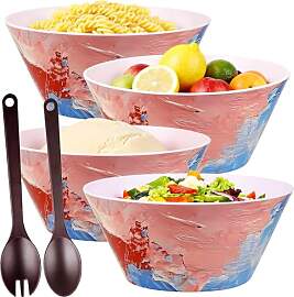 Greentainer Salatschüssel Set mit Gabel &