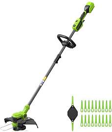 Greenworks 24V 33cm Akku Rasentrimmer für Gärten 