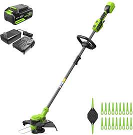 Greenworks 24V 33cm Akku Rasentrimmer für Gärten 