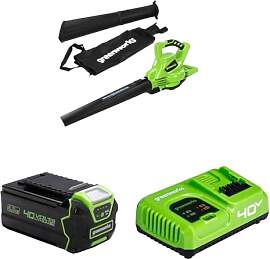 Greenworks 40V Akku Laubsauger/Laubbläser mit