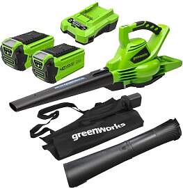 Greenworks 40V Akku Laubsauger/ Laubbläser mit