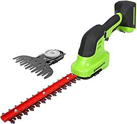 Greenworks G24SHT 2-in-1 Strauch- und Grasschere,