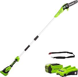 Greenworks G40PSFK2 Akku Hochentaster,20 cm