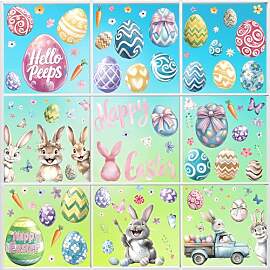 GreenYeah Ostern Fensterbilder, 9 Blatt Oster