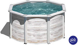 Gre Pool-Set 2024, Weiß, Metall, 120 cm,