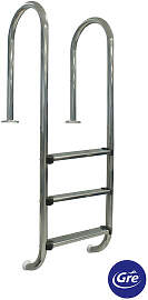 Gre Poolleiter 2024, Alu, Metall, 158 cm,