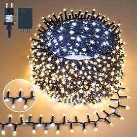 Gresonic-300Led-Cluster-Lichterkette-Strombetrieb