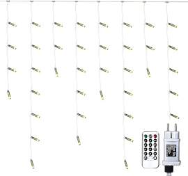 Gresonic 600er LED 15m+10m Eisregen Lichterkette