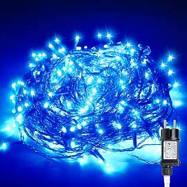 Gresonic Lichterkette Außen 30m 300LED, Blau