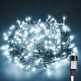 Gresonic Lichterkette Außen 30m 300LED, Kaltes