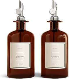 Greymount ® Essig und Ölflaschen Set - 2er Pack