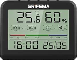 GRIFEMA GA2901B Digitales Thermo-Hygrometer,