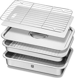 Grill Servierplatte mit Deckel und Vorbereitungs,