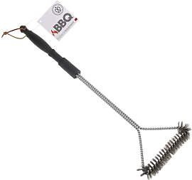 Grillbürste aus Metall mit Griff Dreiecksform