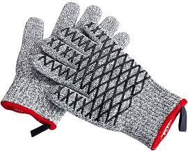 Grillhandschuhe MAXIMEX "2in1", grau