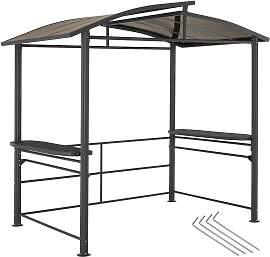 Grillpavillon Asado 2,4x1,5x2,34m - grau