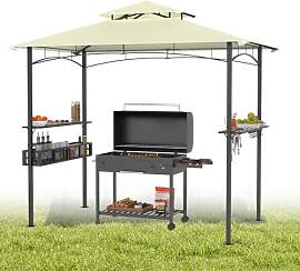 Grillpavillon mit Doppelschichtdach, 245 x 153 x