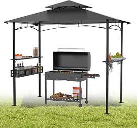 Grillpavillon mit Doppelschichtdach, 245 x 153 x