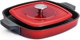 Grillpfanne WOLL "Iron", rot, B:28cm