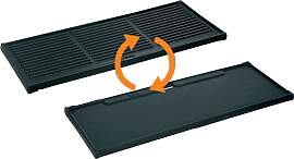 Grillplatte ENDERS, schwarz, B:20cm H:3cm T:45cm,
