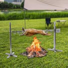 Grillspieß mit Grillspieß, Edelstahl, 15 W,